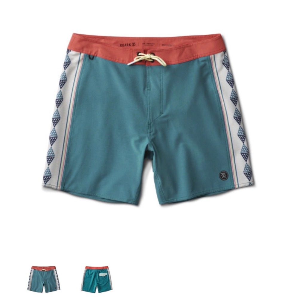 Roark The Passage Boardshorts Mens 36 Tribal Geometric‎ Swim Shorts Surfing